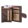 wallet made from real leather 14 cm x 9,5 cm x 3 cm