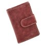 Wild Real Only!!! wallet made from real leather 14 cm x 9,5 cm x 3 cm red