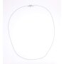 Stainless steel necklace 0,3 mm x 70 cm bright silver