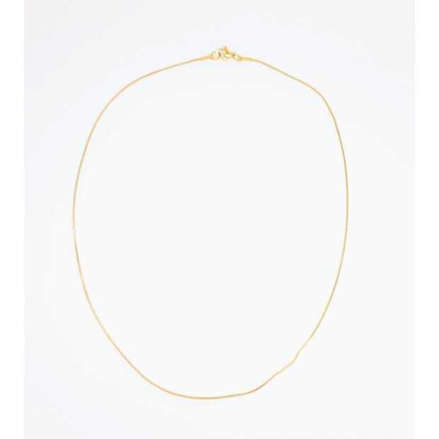 Stainless steel necklace 0,9 mm x 60 cm gold