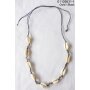 shell necklace Gold/Black