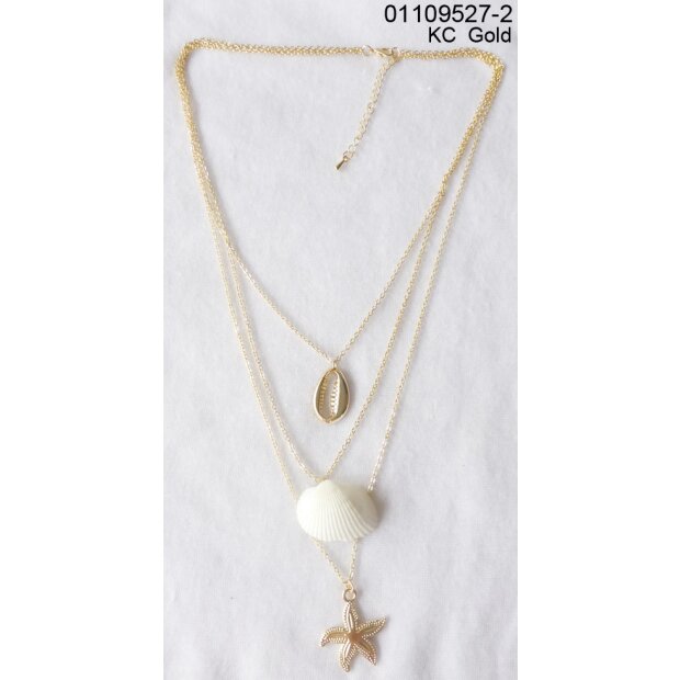 shell necklace Gold