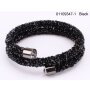 Bangle with magnetic clasp Black