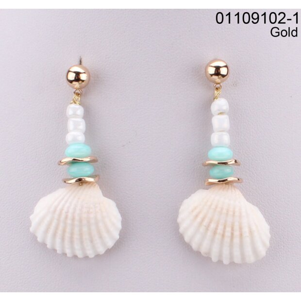 Shell earrings Gold