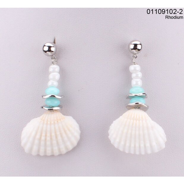 Shell earrings Silver