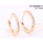 Earrings with Cubic Zirconia Gold