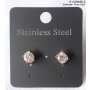 Stainless steel earrings rose gold