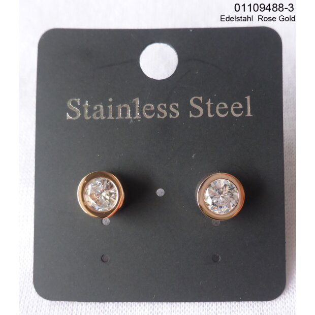 Stainless steel earrings Rose Gold