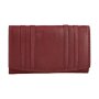 Tillberg ladies wallet made from real leather 10x17x3 cm wine red