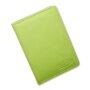 Wallet/credit card case made from real nappa leather, apple green