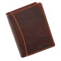 Wallet made from real water buffalo leather with tiger motif