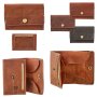 Tillberg wallet/viennaise box made from real leather tan brown