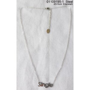 Stainless steel chain with (Single) pendant 45+5 cxm