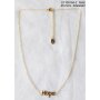 Stainless steel necklace with (Hope) pendant 45 + 5 cm
