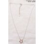 Stainless steel necklace with star pendant 45 + 5 cm silver