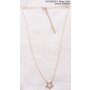 Stainless steel necklace with star pendant 45 + 5 cm rose gold