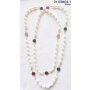 Long pearl necklace 70cm White