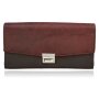 Waiter purse genuine leather 18,5LX10,5HX2,5W # 123 black + reddish brown