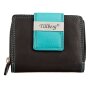 Tillberg ladies wallet made from real leather black+sea blue