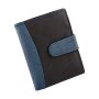 Tillberg women and men credit card case made from real leather black+navy blue