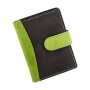 Tillberg women and men credit card case made from real leather black+apple green