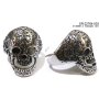 Ring &quot;skull&quot;, stainless steel, size #23, 63 mm circumference