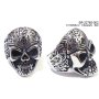 Ring &quot;skull&quot;, stainless steel, size #22, 62 mm circumference