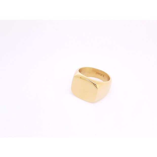 Ring aus Edelstahl, Gr&ouml;&szlig;e #21, 61 mm Umfang gold