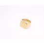 Ring made from stainless steel, size #22, 62 mm circumference gold