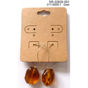 Hoops earrings with pendant