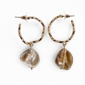 Round earrings + pendant