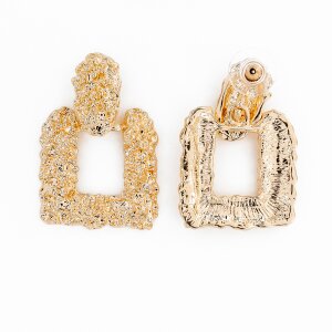 Earrings, plated with gold