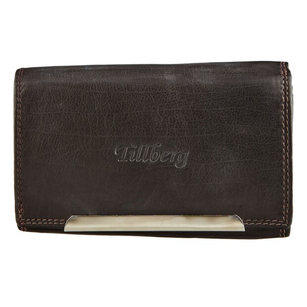 Tillberg ladies wallet made from real nappa leather black+brown