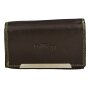 Tillberg ladies wallet made from real nappa leather black+green