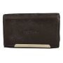 Tillberg ladies wallet made from real nappa leather black+navy blue