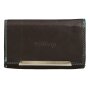 Tillberg ladies wallet made from real nappa leather black+sea blue