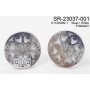 Round stud earrings made from stainless steel