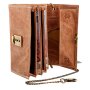Waiters wallet with 5 compartments for banknotes nature