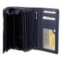 Tillberg ladies wallet made from real leather 10 cm x 17 cm x 4 cm navy blue