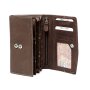 Tillberg ladies wallet made from real nappa leather 9,5x17x2,5 cm dark brown