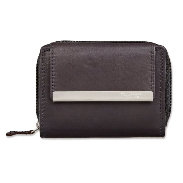Tillberg ladies wallet leather 9x13x3 cm black