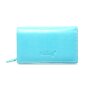 Tillberg ladies wallet made from real leather 9 cmx15cmx3,5cm sea blue+white