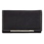 Tillberg ladies wallet made from real nappa leather 10 cm x 17 cm x 3 cm black+white