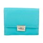 Tillberg ladies wallet made from real nappa leather 8 cm x 10,5 cm x 2,5 cm, sea blue