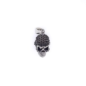 Skull pendant, stainless steel