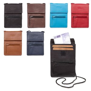 Tillberg travel wallet/chest pouch made from real leather