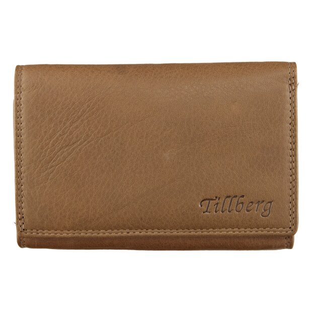 Wallet made from real leather for women and men, Tillberg dark brown