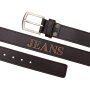 Leather waist belt Jeans, box with 12 belts, 3 x 90 cm, 3 x 100 cm, 3 x 110 cm, 3 x 120 cm black