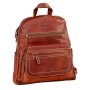 Real leather backpack, tan