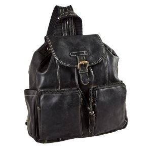 Real leather backpack